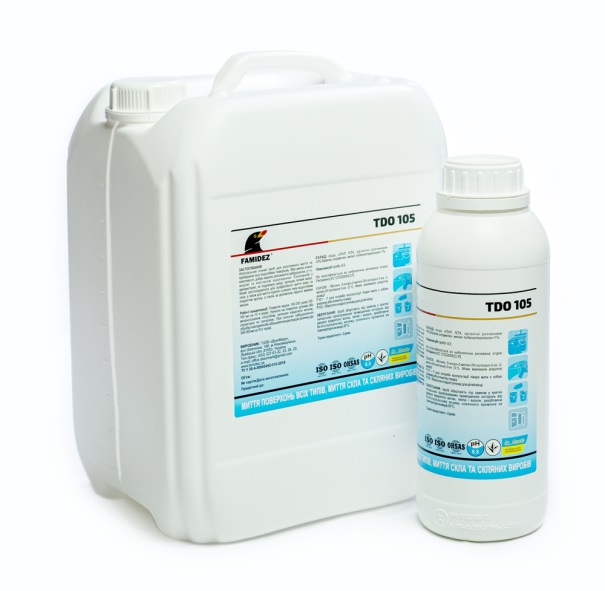 Фамідез® ТDO 105 - Професійний концентрований нейтральний мийний засіб для миття скляних і дзеркальних поверхонь